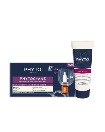 Hair Dressing Set Phyto Paris PHYTOCYANE 2 Pieces