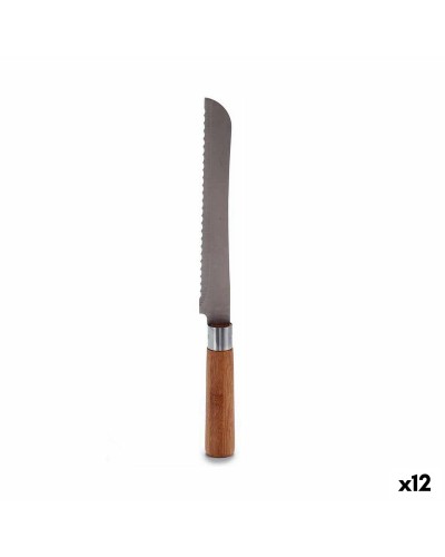 Serrated Sharp Knife | Stainless Steel | Bamboo Handle | Set of 12
