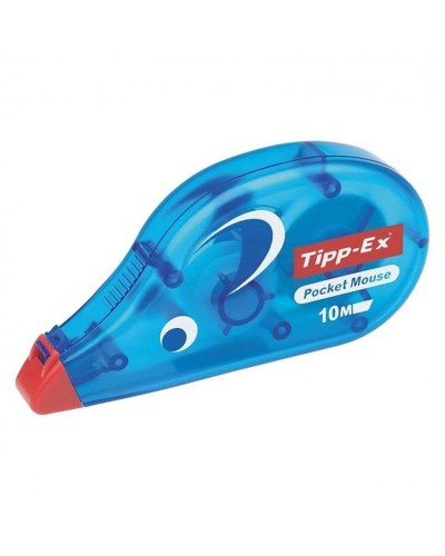 roller correcteur TIPP-EX Pocket Mouse Bleu Blanc (10 Pièces) (10 Unités)