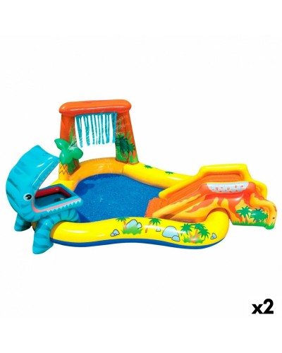 Intex Aufblasbares Planschbecken Dinos 249cm - Kinderplanschbecken 272L (2Stk.)
