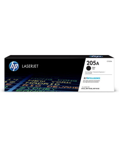 HP CF530A (205A) Black Toner Cartridge (1,100 Pages) - LaserJet M180n M181fw Compatible