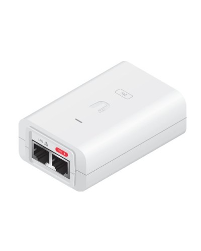 Ubiquiti POE-24-30W-G-WH-EU PoE Injector, 24VDC, 1.25A, Gigabit PoE, White