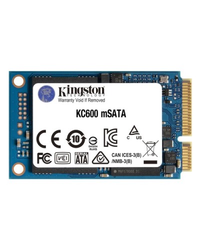 KINGSTON 256GB SKC600MS/256G Msata SATA3 SSD - Read:550MB/s Write:500MB/s