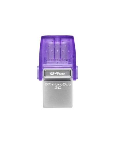 KINGSTON 64GB USB 3.2 FLASH DRIVE "DT DUO" - USB-C + USB3 - DTDUO3CG3/64GB