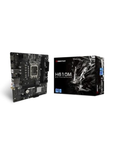 BIOSTAR H610MT-E LGA1700 (Alder Lake) 2DDR4 HDMI+DP PCIE - Type-C (Internal Header), M.2 MATX