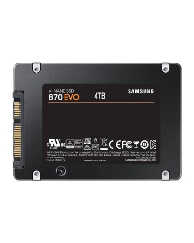 SAMSUNG 4TB 870 EVO SSD 2.5" SATA3 MZ-77E4T0B/EU READ:560MB/S-WRITE:530MB/S