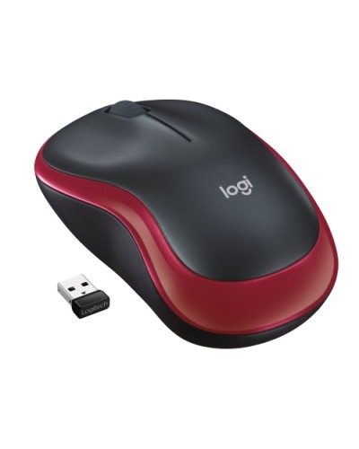 LOGITECH Wireless Mouse M185 Red - 910-002237