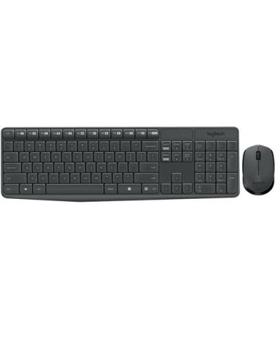 Logitech MK235 Wireless Keyboard and Mouse Combo - Reliable 10m Range
