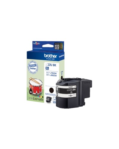 BROTHER LC-22UBK BLACK INK CARTRIDGE