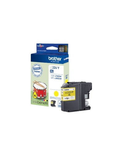 BROTHER LC-22UY YELLOW INK CARTRIDGE