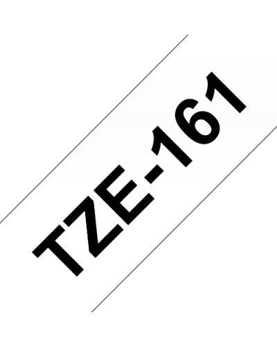 BROTHER TZE161 BLACK ON CLEAR TAPE