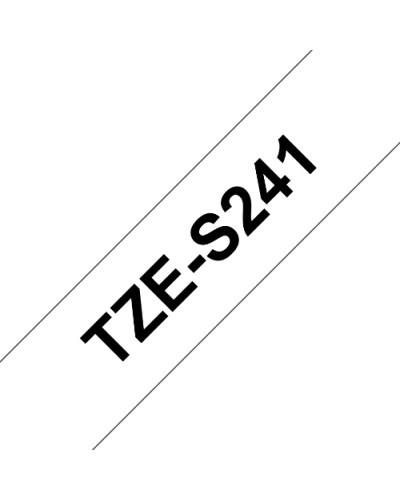 BROTHER TZe-S241 Black on White Tape