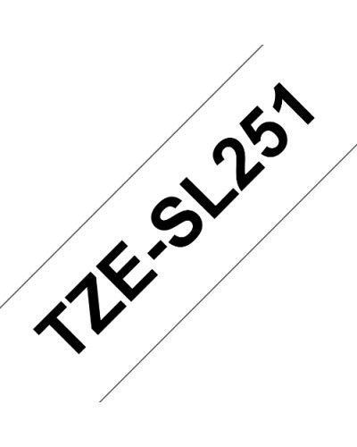 BROTHER TZeS251 BLACK ON WHITE EXTRA STRENGTH LAMINATED TAPE