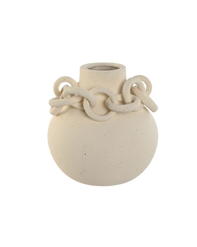 Maljakko Home ESPRIT Valkoinen Keraminen Kivitavara Moderni 22 x 22 x 22 cm