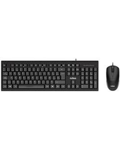 Tastiera e Mouse Nilox NXKME0011 Nero Qwerty in Spagnolo