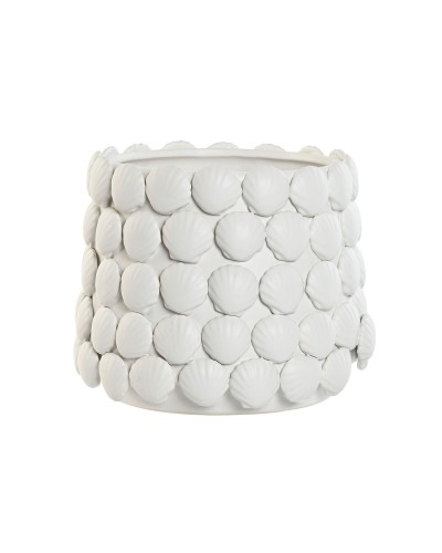 Vase Home ESPRIT Blanc Grès méditerranéen 22 X 22 X 17,5 cm