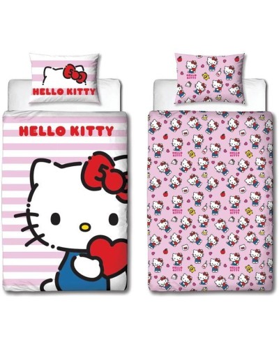 Duvet cover set Hello Kitty 25 x 5 x 30 cm Pink Double 2 Pieces