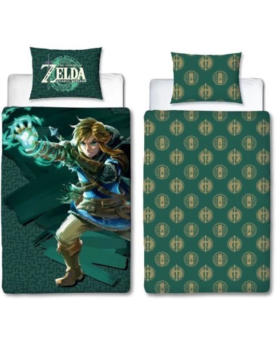 Dekbedovertrek set The Legend of Zelda 25 x 5 x 30 cm Multicolour Bed van 140 2 Onderdelen