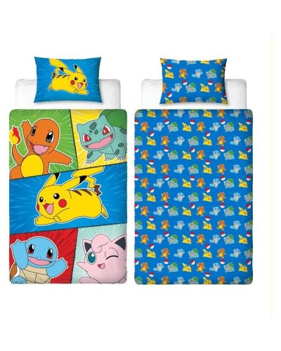 Dekbedovertrek set Pokémon Multicolour Bed van 140 2 Onderdelen