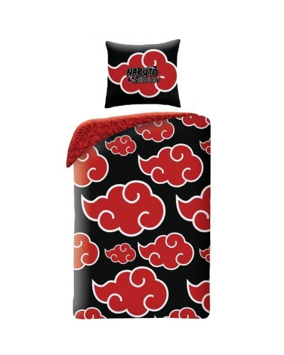 Bettbezug-Set Naruto 25 x 4 x 30 cm Schwarz Rot Double size 2 Stücke