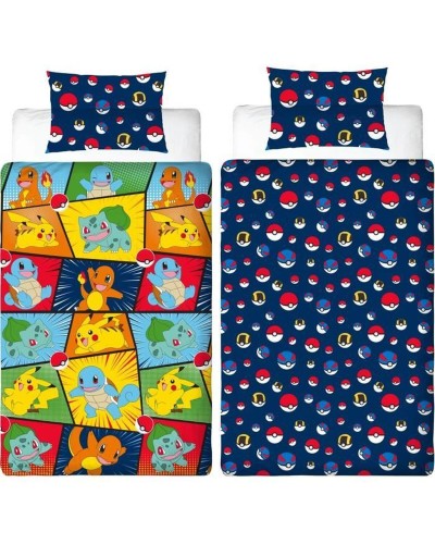 Set di copripiumino Pokémon 25 x 5 x 29 cm Multicolore Ala francese 2 Pezzi