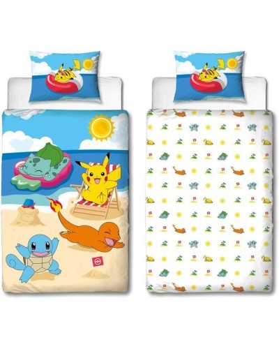 Set di copripiumino Pokémon Multicolore Ala francese 2 Pezzi
