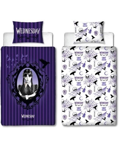 Juego de funda nórdica Wednesday Multicolor Cama de 140 2 Piezas