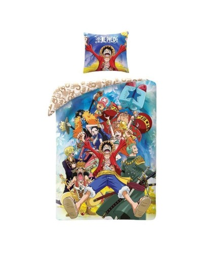 Juego de funda nórdica One Piece 25 x 4 x 31 cm Multicolor Cama de 140 2 Piezas
