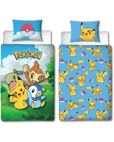 Duvet cover set Pokémon Multicolour Double 2 Pieces