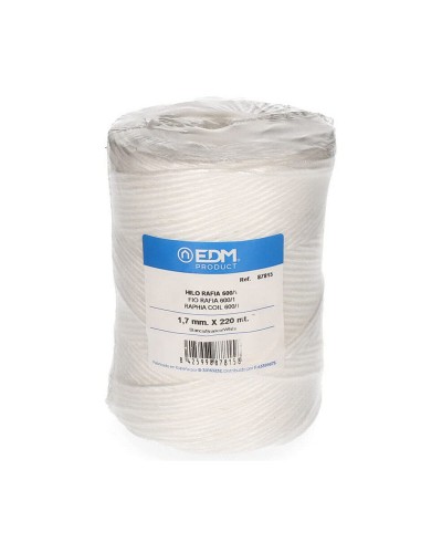 Bobine de fil EDM Blanc Raphia polypropylène