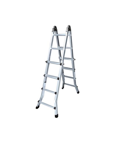 Folding ladder EDM 75094 Aluminium Multicolour