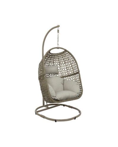 Hangende tuinstoel vlechtwerk Bruin 95 x 195 cm