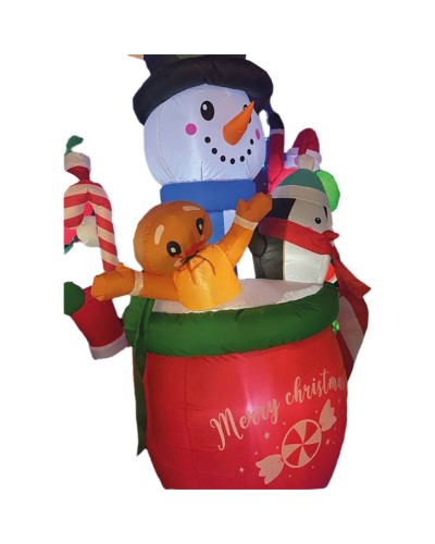 Sneeuwpop BASIC & CO Pinguïn Koek 130 x 80 x 183 cm Opblaasbaar