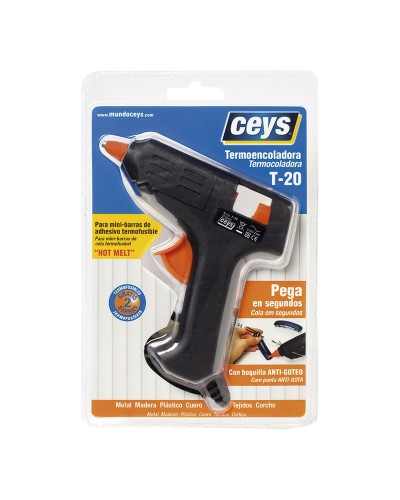 Pistola de silicona Ceys Negro Plástico