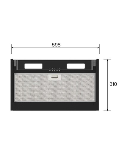 Küchenextraktor Teka ARMONIA60BK