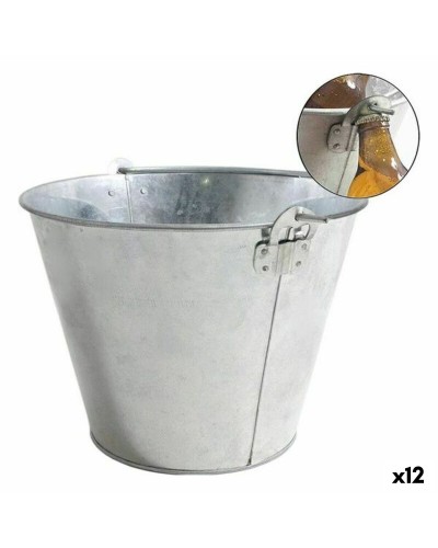 Ice Bucket INDE ø 26 x 20,2 cm Metal Oval 9 L (12 Units)
