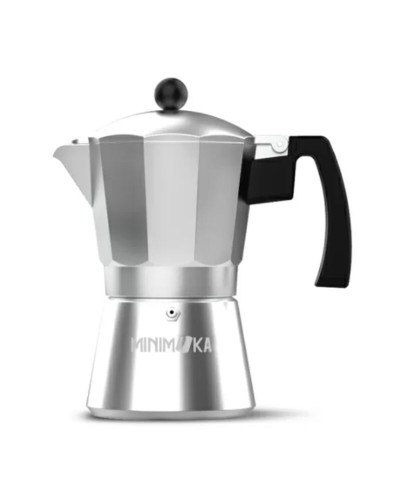 Cafetera Italiana Taurus KCP9006 6T Plateado Acero Inoxidable Aluminio 6 Tazas