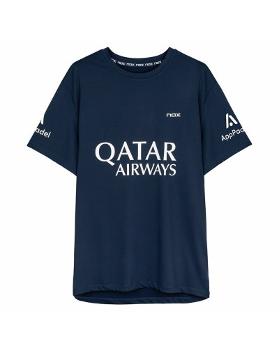 T-shirt med kortärm Herr Nox Nox Sponsorts AT10 Mörkblå Marinblå