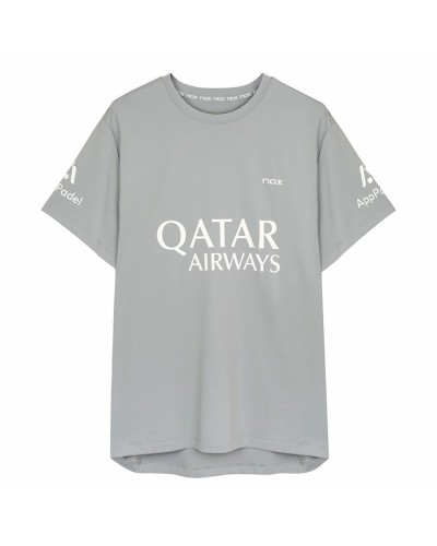 Heren-T-Shirt met Korte Mouwen Nox Sponsorts AT10 Grijs Lichtgrijs