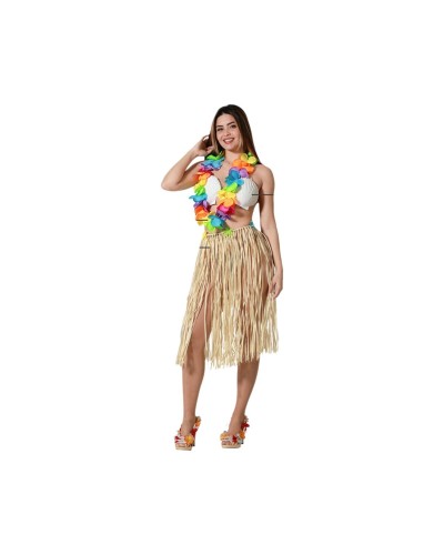 Costume for Adults Hawaiian Woman Hawaiian Man (3 Pieces)