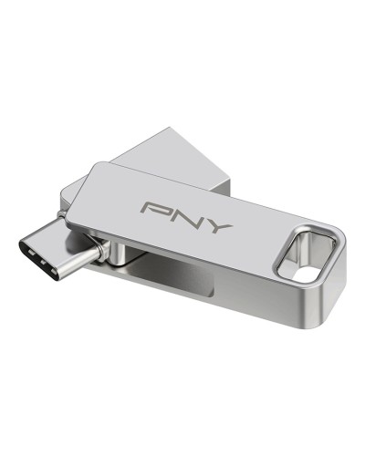 USB stick PNY PFDI64GDULINKTYCG Zilverkleurig Staal 64 GB