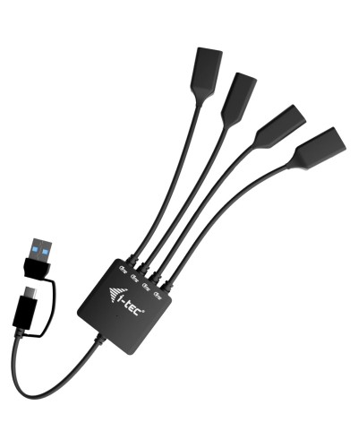 Hub USB i-Tec CACBLHUB2A2C Zwart