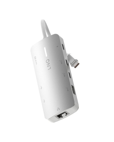 Hub USB Linq Byelements LQ49081PS Bianco Grigio