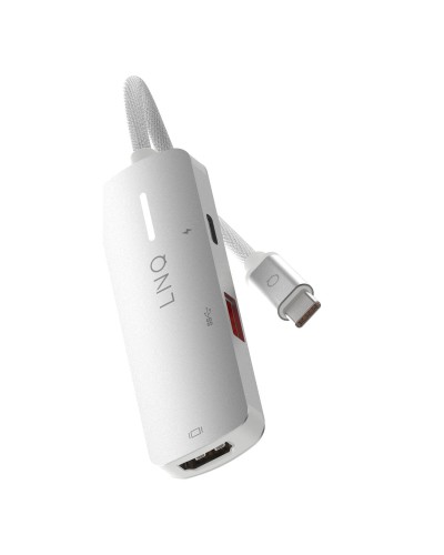 Hub USB Linq Byelements LQ49031 Weiß Grau