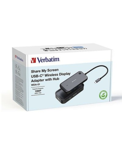 Adapter USB-C Verbatim Share my Screen Full HD