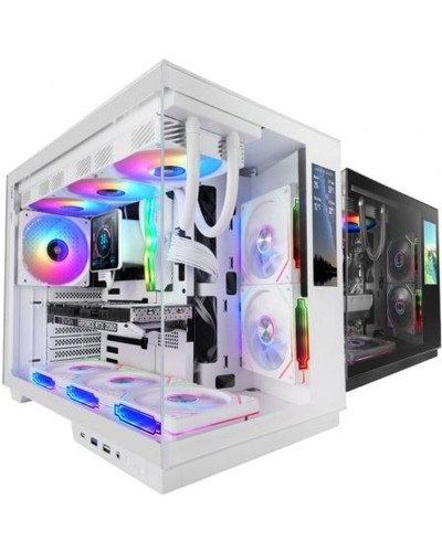 Case computer desktop ATX Mars Gaming MCMIRAGEW Bianco