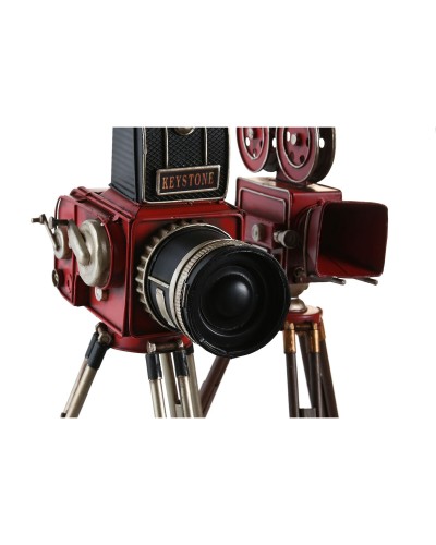 Decoratieve figuren DKD Home Decor Zwart Rood Camera Vintage 17 x 15 x 34 cm (2 Stuks)