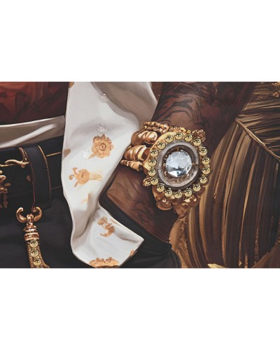 Toile Home ESPRIT Vache Moderne Taureau Laqué 62 x 4 x 122 cm (3 Unités)