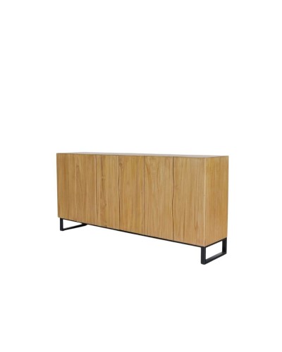 Anrichte Home ESPRIT Metall Teakholz 180 x 40 x 85 cm