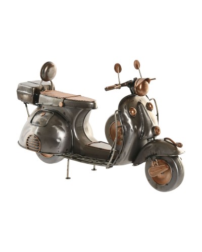 Prydnadsfigur Home ESPRIT Gyllene Silvrig Motorcykel Vintage 30 x 11 x 17 cm